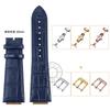 For Maserati Trident Watch Bracelet R8821108039 R8821108025 Men's Raised Leather Strap Watchband 25x18mm 21x18mm Black Blue