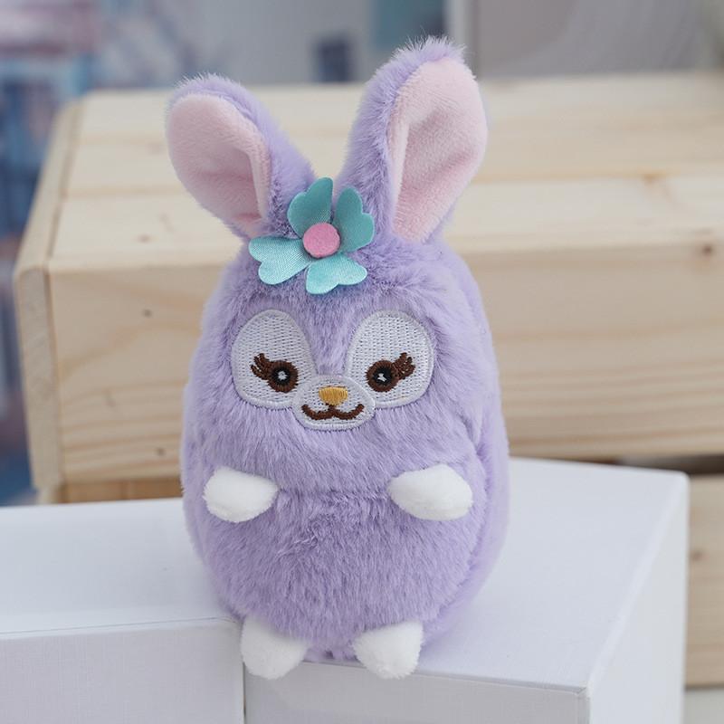 Uroczy Uroczy Pluszowy Króliczek Breloczek Miękki Pluszowy Zwierzątko Zawieszka do Torebki Różowy