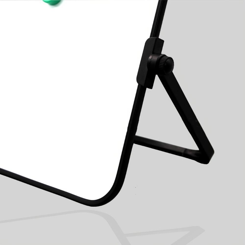 [Portable Dry Erase Whiteboard Stand] 1 Set Portable Dry Erase Whiteboard with Stand, 12x8 Inch Double-Sided, Plastic Frame, Includes Markers