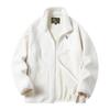 Giacca da uomo in velluto di agnello moda autunno inverno moda giacca in pile da uomo semplice in orsacchiotto solido giacca da uomo allentata casual più velluto addensato
