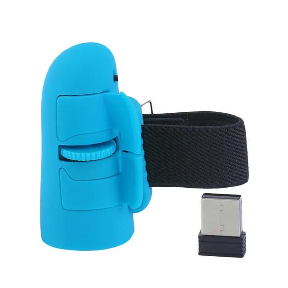 

Universal 2.4GHz USB Wireless Finger Rings Optical Mini Mouse 1600Dpi For Notebook Laptop Tablet Desktop PC Mouse синій