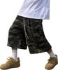 ATTENTIONROW Edition 6. 3-Pleat Balloon Fit Bermuda Training Shorts (Camo)