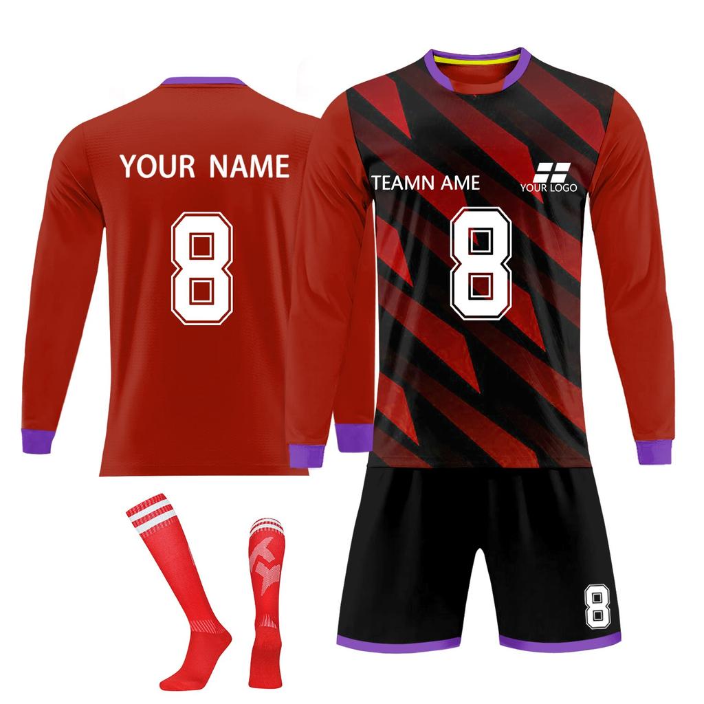Kit de camisas personalizadas masculinas meninas com número de nome camisas de futebol personalizadas para meninos terno de treinamento