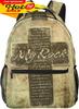 Christian Backpack Religious Bible Verse The Lord Is My Rock Pattern Backpack Jesus Cross Tablet Travel Picnic Bag Jesus Bag