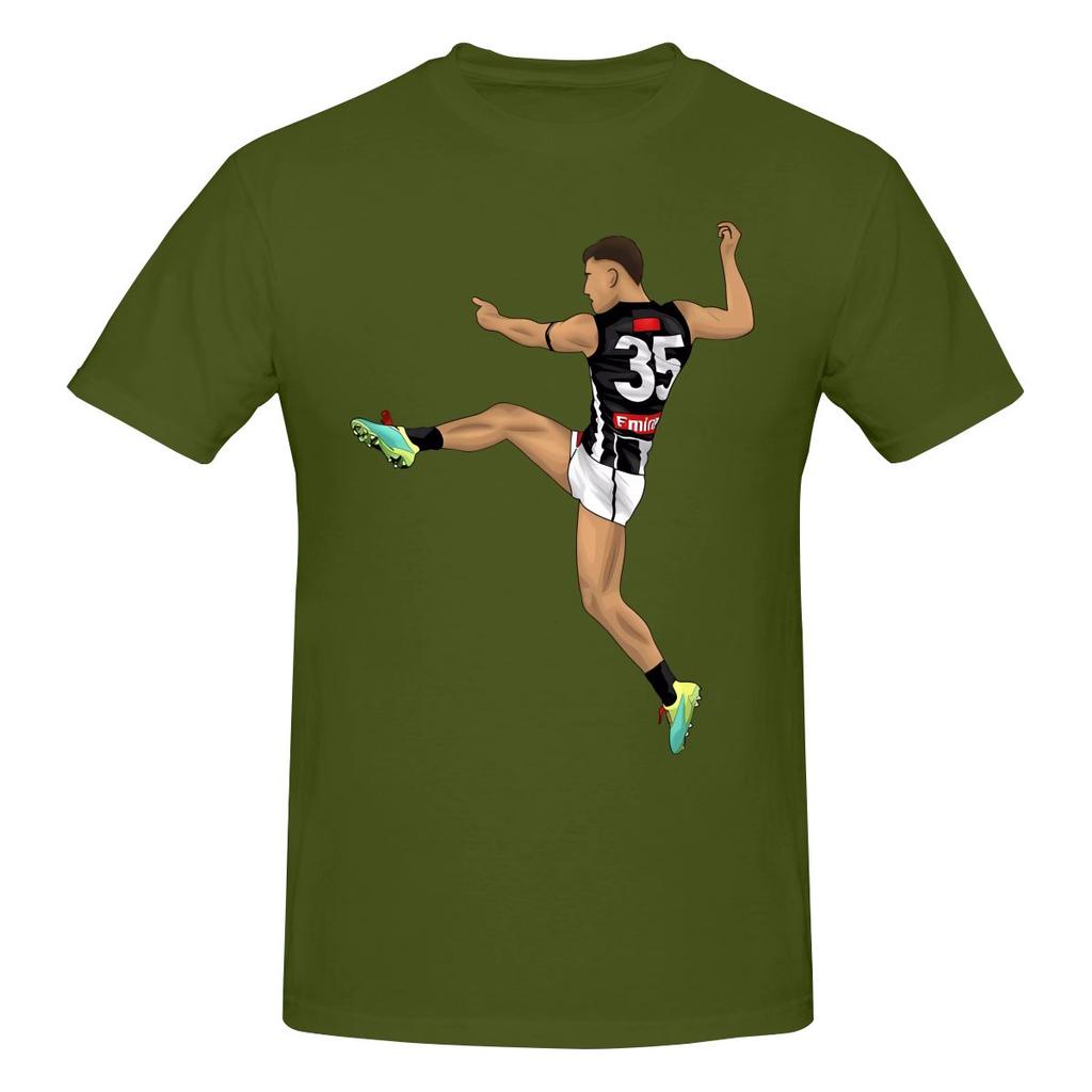 Nick Daicos Bucket Not Pilling Tshirt Commuting Casual Faderesistant Basic Tee
