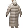 Jordan Minimalist Solid Color Waterproof Fashion Hooded Long Sleeve Down Jacket Women Outerwear Light-Brown FV7144-203