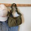 IELGY Casual One-Shoulder Large-Capacity Canvas Bag Commuter Messenger