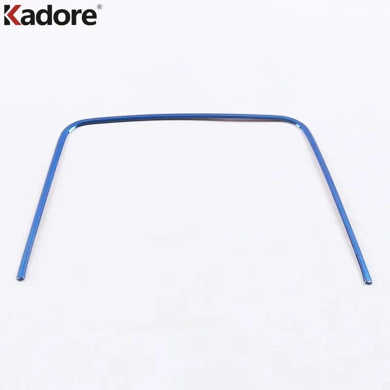 For Kia Rio 4 X-line 2018  Stainless Steel Car Center Console Storage Box Frame Cover Trim Interior Mouldings Accessories