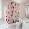 TU Christmas Shower Curtain Festive Holiday Decor Reversible Waterproof Fabric Bathroom Curtain Modern Patterned Backdrop Holida