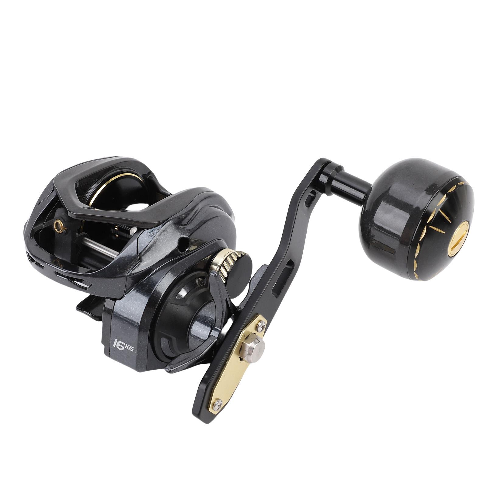 

Bait Casting Reel 7.2:1 Gear Ratio 16KG Drag 12 Breaking Settings Long Distance Left Hand Baitcaster Reel