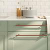 Furniture Handles 10 Pcs Bronze Finish 320 Mm Stainless Steel