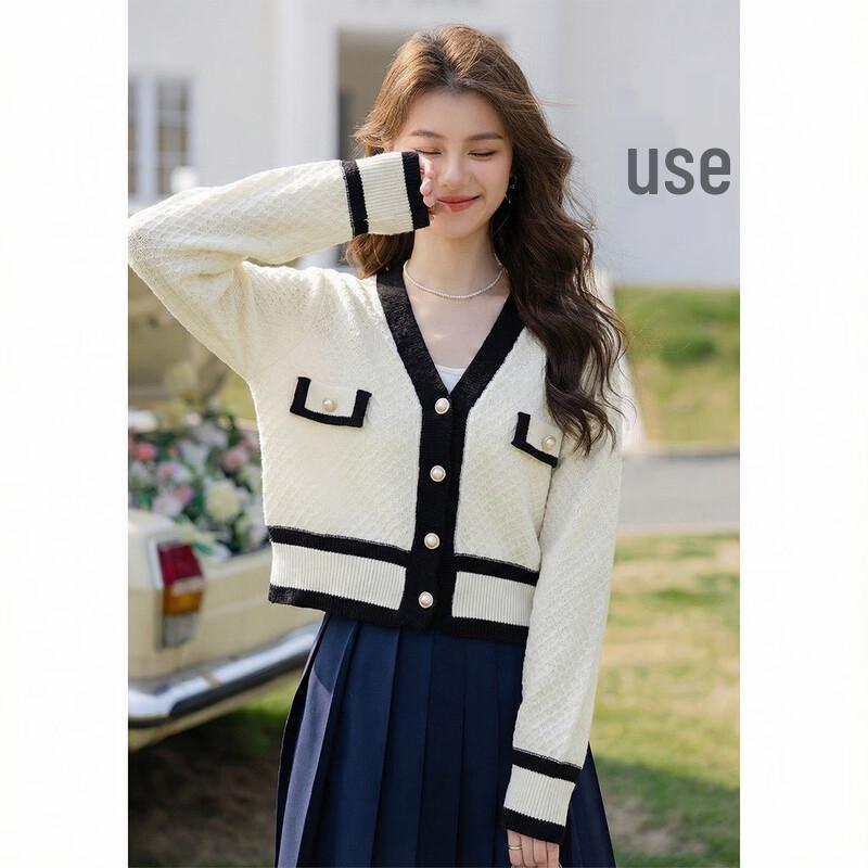 MOKANA Women's Little Fragrance Style Short Knit Cardigan