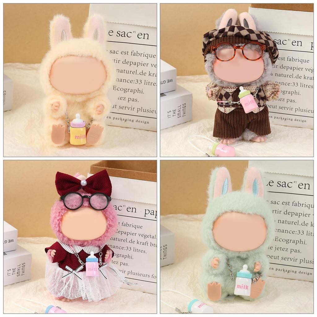Tienda Freelance Accesorios para Juguetes de Peluche [Paquete de 5] Bricolaje 15cm Vestir Botella de Leche