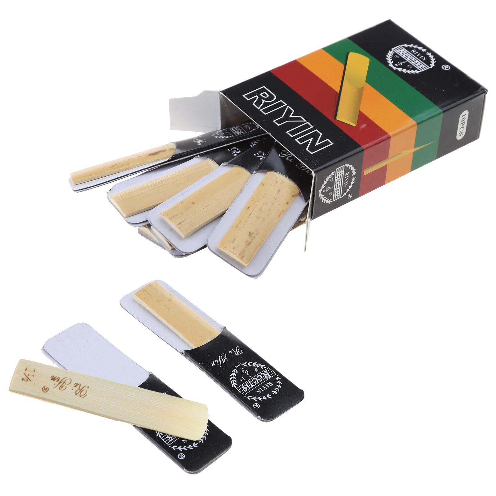 

10 шт. тростей для кларнета Bb прочность 1,5/2,0/2,5/3,0/3,5/4,0 трости традиционные для кларнетистов и начинающих 15