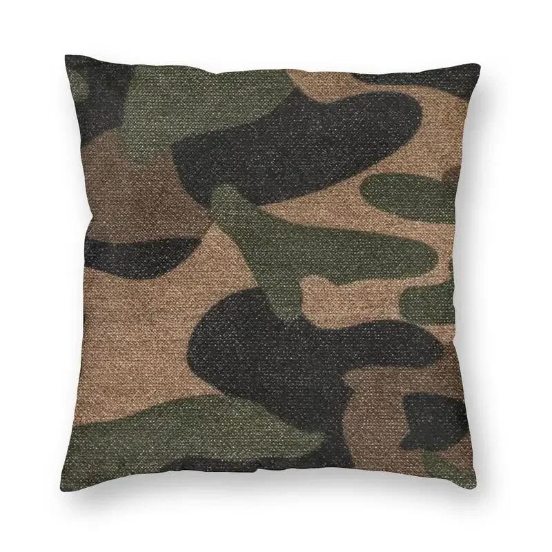 Tiger Stripe Camo Cushion Cover Double Side Print Military Tactical Camouflage Throw Pillow Case for Car Pillowcase Decoration