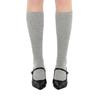 Heart Button Knee Socks / Gray
