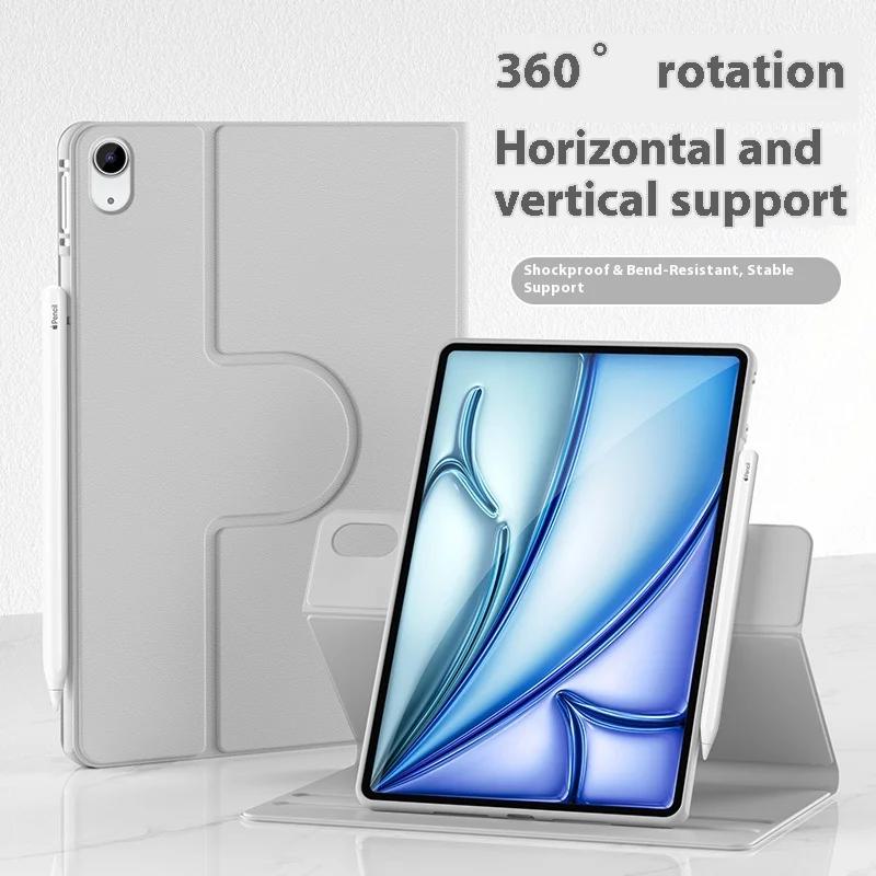 -360° Rotation Case For Ipad A16 11th Air Pro 11 12.9 13 5 4 3 2 9.7 M3 Smart Funda iPad 10th 10.9 9th Gen Mini 7 8.3 10.2 Cover