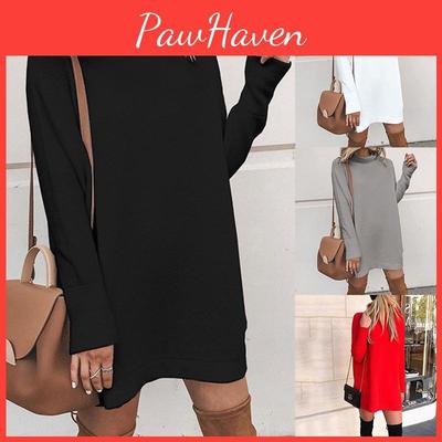 Vestido de punto largo cálido ultra suave para mujer, perfecto para otoño e invierno