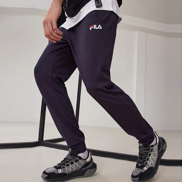 New FILA Knitted Sports Pants Men's Legend Blue F51M138616FNV