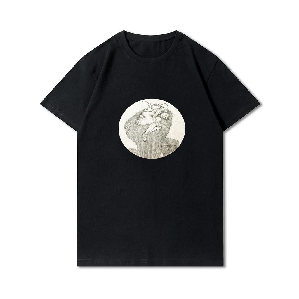 100 vzorů letní nadměrná trička pro ženy s potiskem zvířat, ležérní krátké rukávy, 100% bavlna, výstřih do O