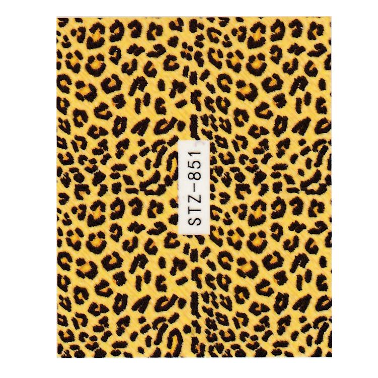 5 ark Water Transfer Nail Stickers Leopard Print Decals Animal Watermark Polish Wraps Tips Negle Art Decorations STZ846