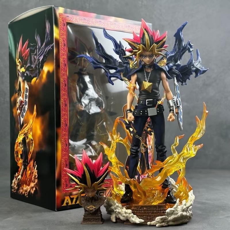 Yu-Gi-Oh! Mutou Yuugi'S Dark Side Game Aftershock Returns Exchange Anime Figurine Model Ornament Removable Desktop Decoration