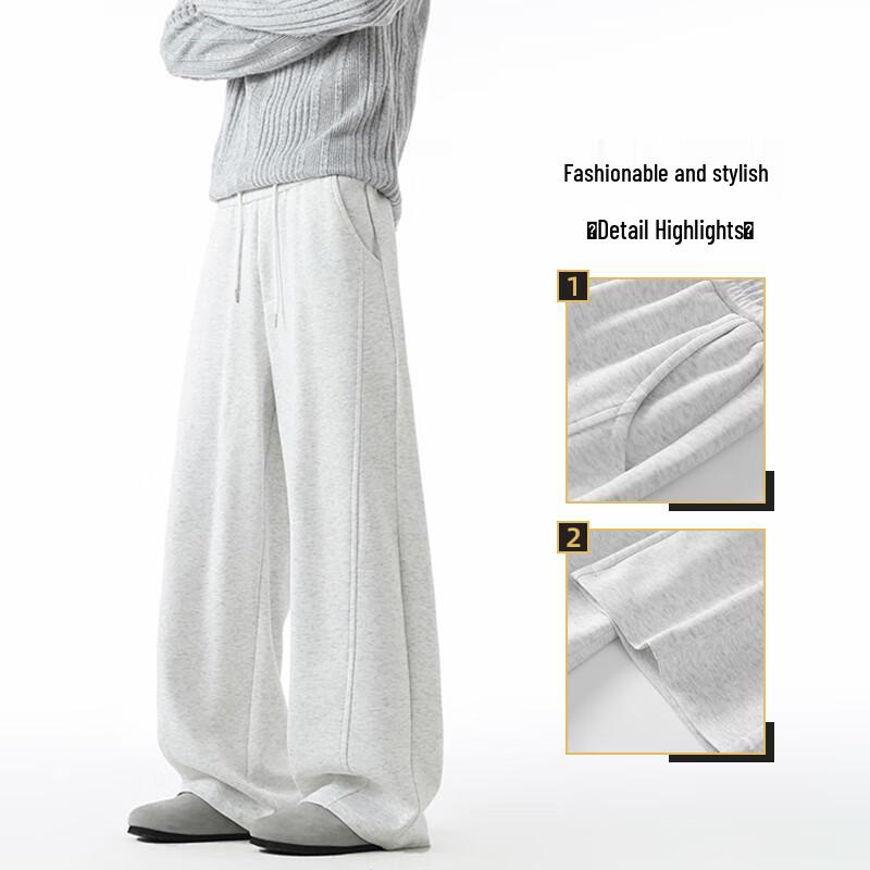 JEEP SPIRIT Men's Spliced Drawstring Sweatpants