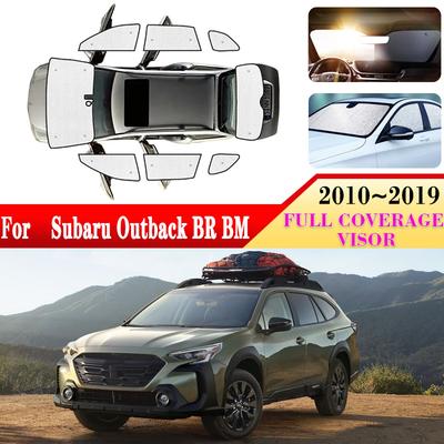 Car Cover Visor For Subaru Outback BR BM 2015 2010- Auto Windshield Side Window Anti-UV Sun Protector Covers Car Accessories