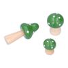 3PcsCelsiusSet Mushroom Crafts Innovative Cute Wooden Ornaments   Desktop Decoration