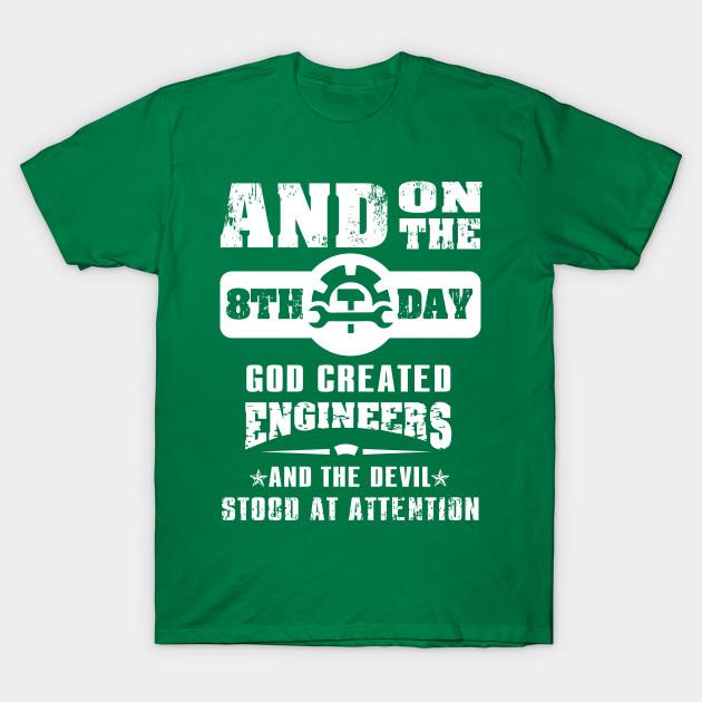 

Unisex Fashion TShirt On The 8Th Day God Created Engineers Print TShirt Plus Size S-5XL T-Shirt 100%Cotton Tops O Neck Short Sleeve Tees 4XL зелений