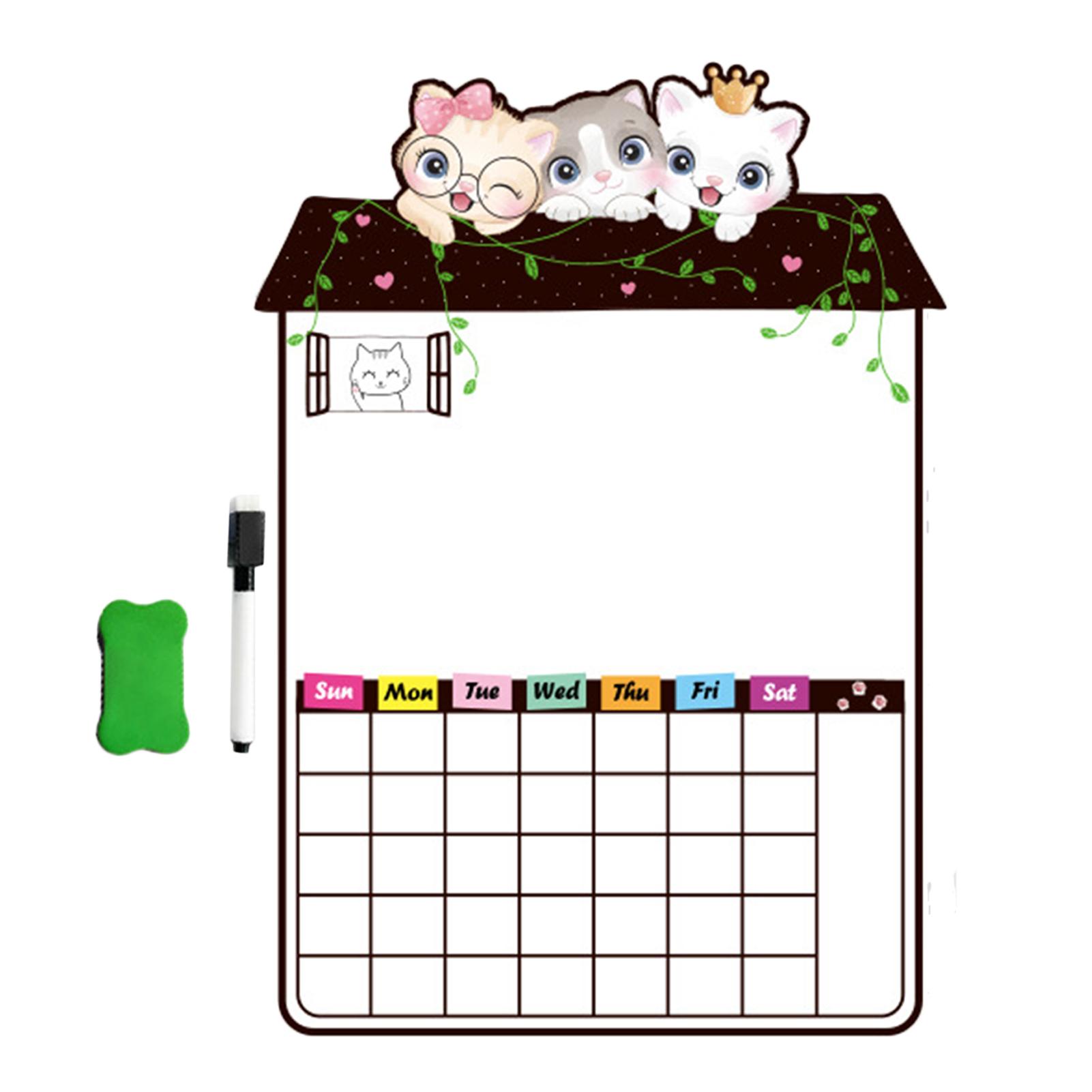 

Магнитная доска для холодильника Мягкий магнитный ПВХ Сильная адсорбция Милая форма Доска для заметок на холодильник