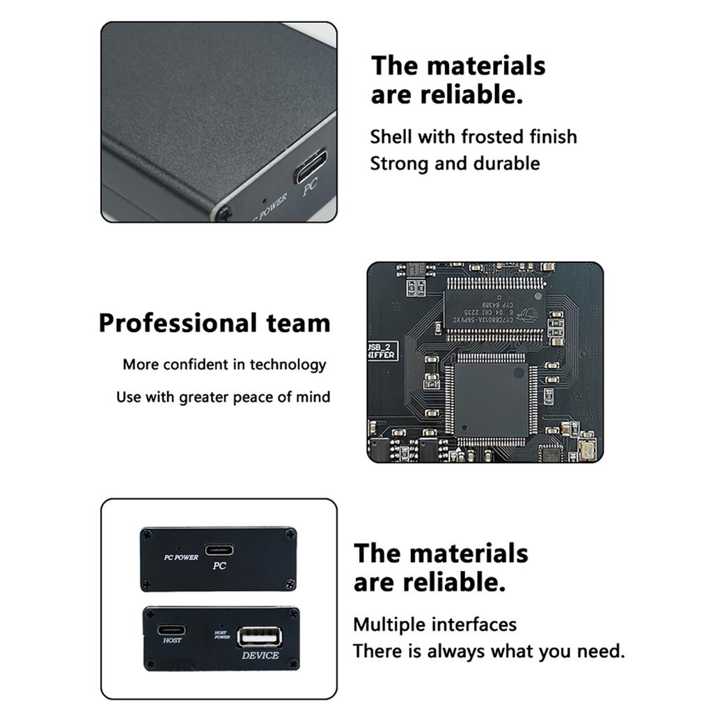Open Source USB Sniffer Multi-Purpose High Sped USB 2.0 Sniffer USB Protocol Analyzer for Protocol Analysis Accessories