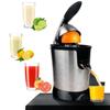 110V Hand-Press Electric Juicer: Stainless Steel Lemon & Fresh Fruit Juice Separator