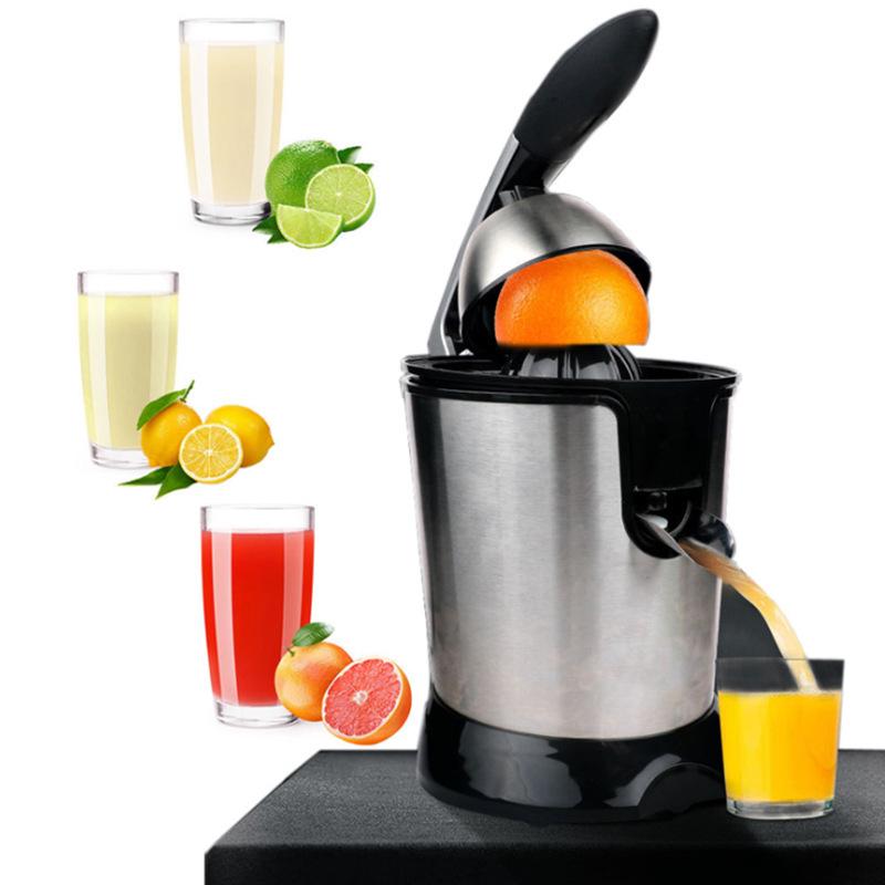 110V Hand-Press Electric Juicer: Stainless Steel Lemon & Fresh Fruit Juice Separator
