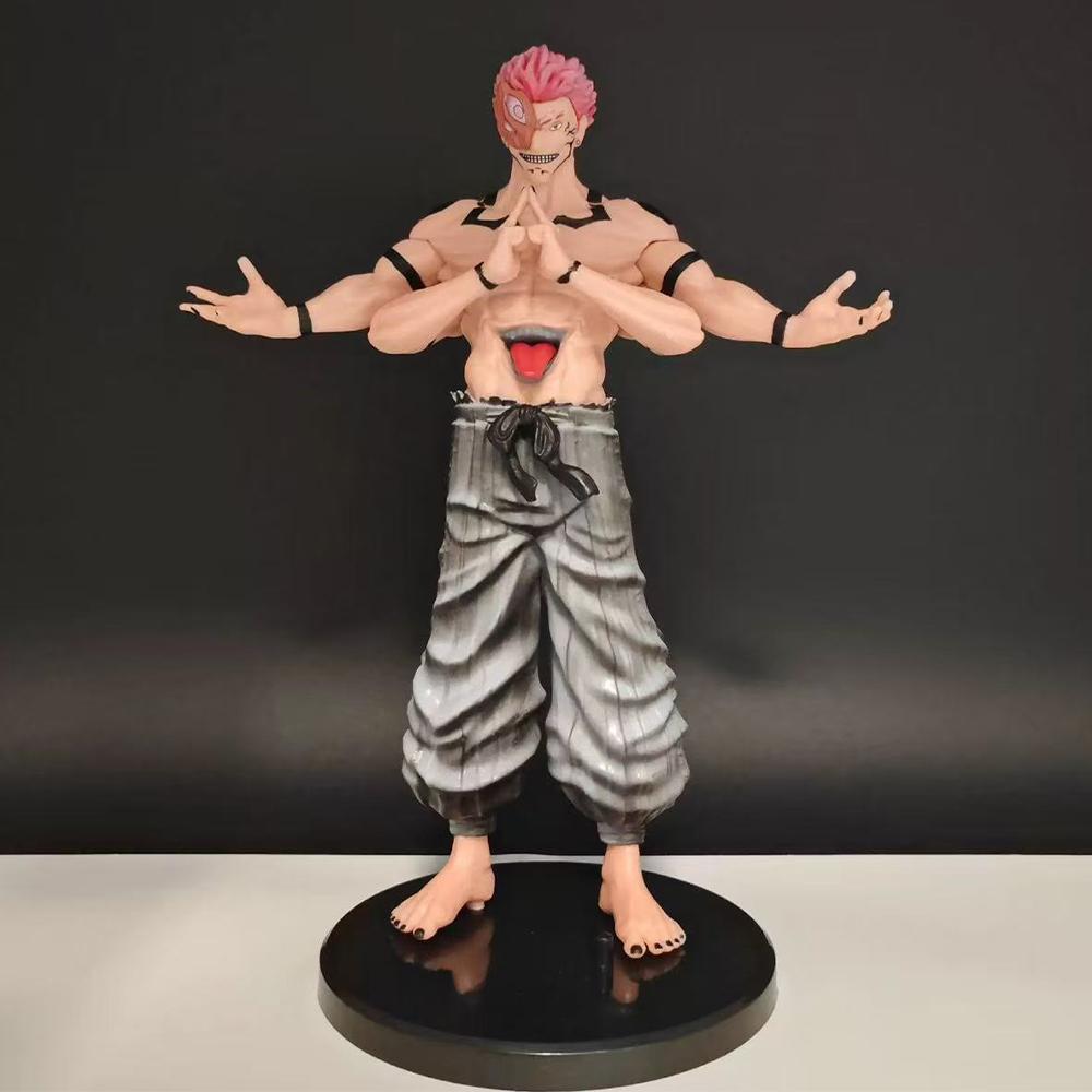 

20CM Sukuna Ryomen Sukuna Figure Anime Jujutsu Kaisen Standing Posture Desktop Golf Model Toy Gift Collection Ornaments PVC with box