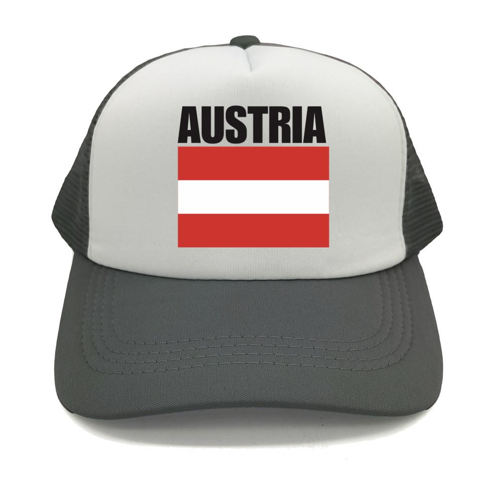 Cappellino da Baseball Bandiera Austriaca Fresco Estivo Unisex Rete Traspirante Cappello per Fan del Paese Cappellino Trucker Unisex Cappellini in Rete Traspirante per Esterno