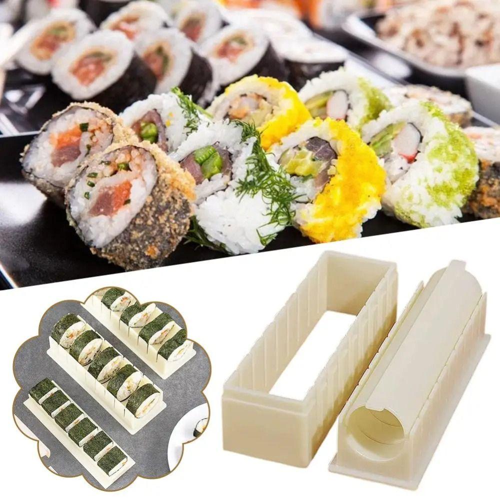 Round/Square/Heart Shape Sushi Maker Equipment Reusable Sushi Making Tool Set Home Kitchen
