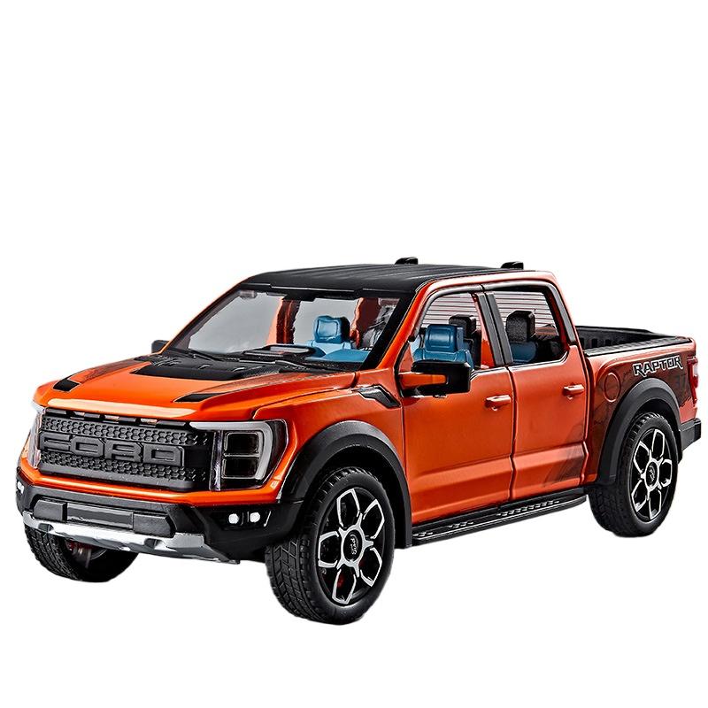 1/20 Ford F150 Raptor Picku Truck Alloy Model Car Toy Diecasts Metal Casting Sound and Light Car Toys for Children Vehicle