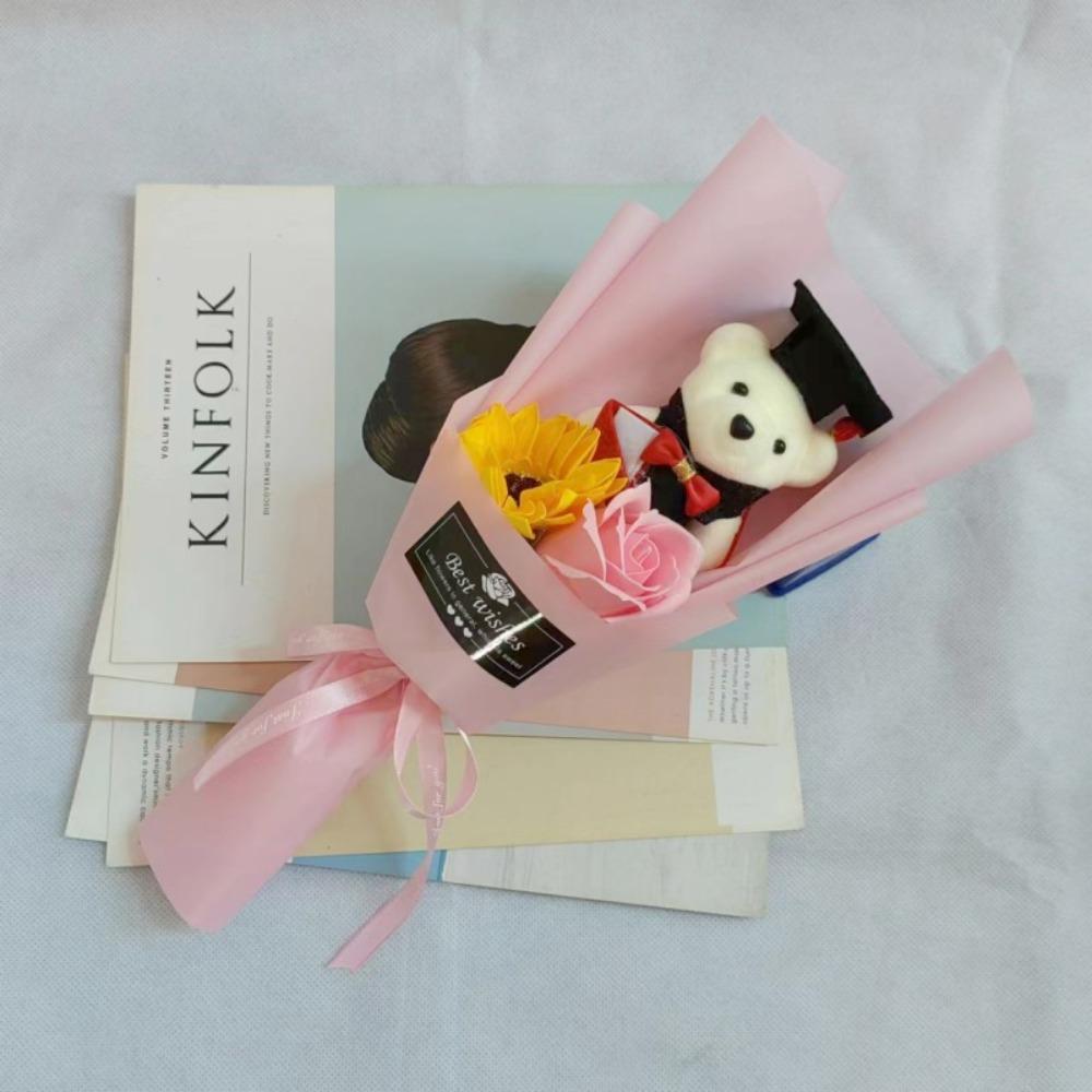 Plush Toy Graduation Bear Bouquet Stunning Cartoon Lovely Bear  Teacher's Day