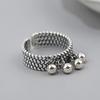 Vintage Punk Rings New Trendy Creative Beads Pendant Tassel Geometric Party Jewelry Gifts for Women