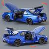 1:32 Nissan GTR R34 Skyline Supercar Alliage Métal Moulé Sous Pression Modèle de Voiture Collection Bureau Intérieur Hobby Ornement Tendance Cadeau d'Anniversaire