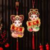 1 Pair 3D Fu Character Door Pendant Traditional 2025 New Year Sticker  Home Living Room Decor