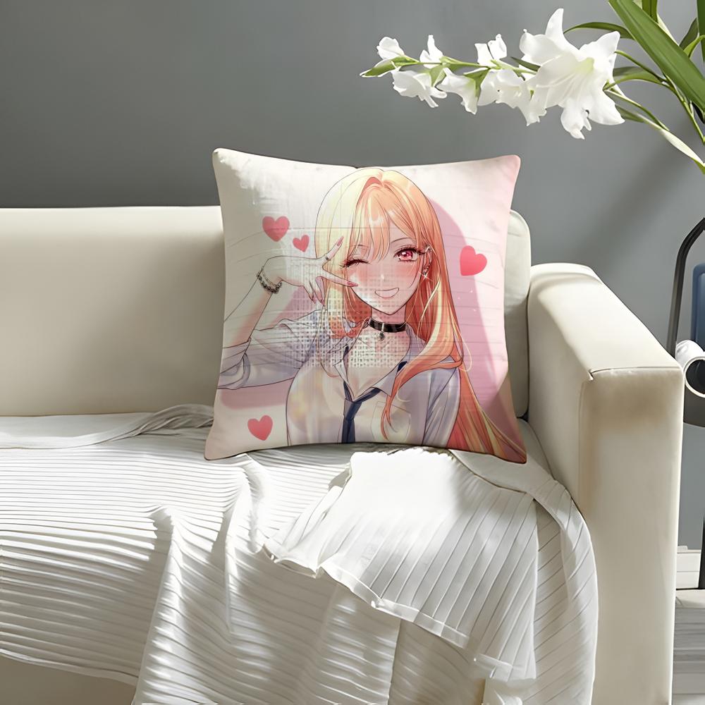 My dress up darling Movie Sticky Pillow Case Natural Linen Organic Fabric DoubleSided Printing Sofa Home Decor Cushion Cover