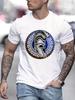 Unisexs Cotton Tshirt With Spartan Helmet Print Ancient Greek Style Graphic Tee For Casual Daily Wear