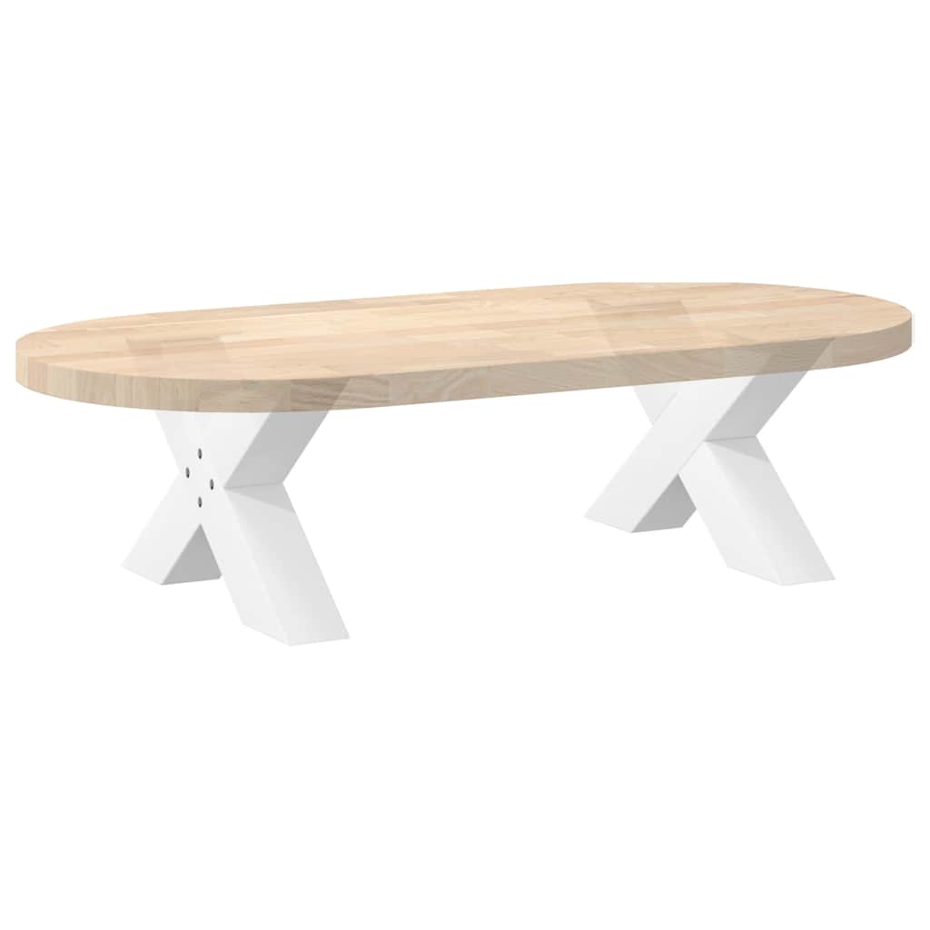 Vidaxl Nogi Do Stolika Kawowego, 2 Szt., Białe, 60X(30-31) Cm, Stal