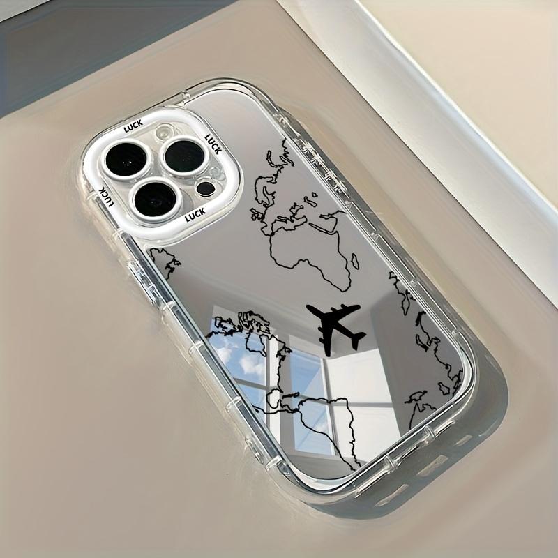 Travel Nspired Airplane Route Desian Phone Case For iPhone 17 Pro 16 15 14 13 12 11 Pro Max 7 8 Plus XR X XS 16E 17E Soft Cover