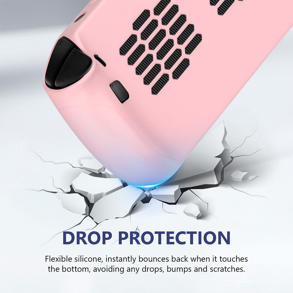 For Legion Go S Soft Silicone Anti-Slip Shockproof Case Handheld Drop-proof Sweat-proof Game Console Protective Cover