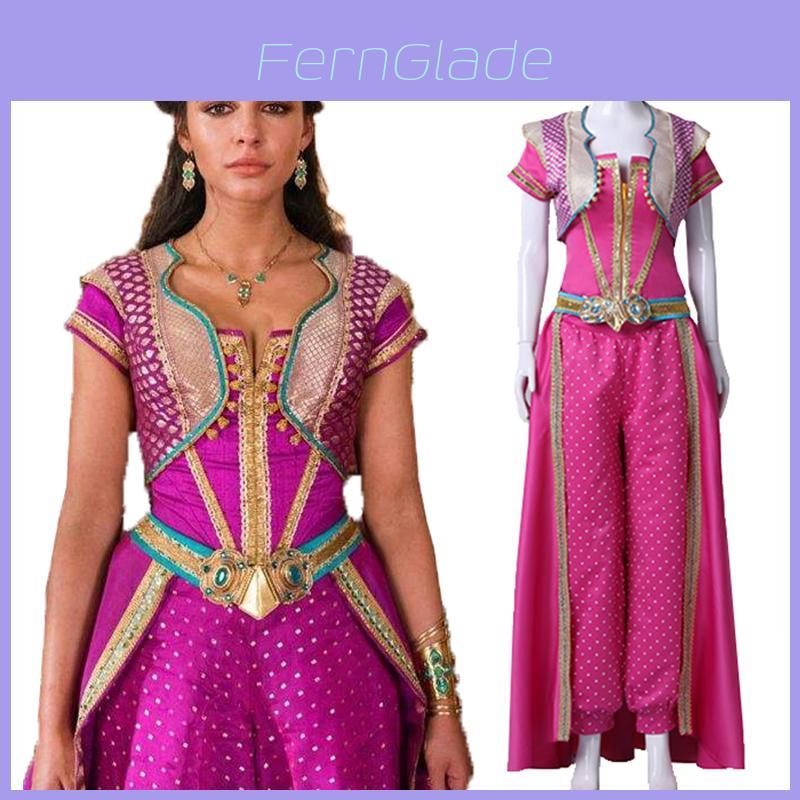 Enchanting Adult Aladdin Princess Jasmine Dress Cosplay Costume For Women