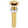 Push Bounce Basin Drain Stopper Gold Drain Stopper Anti Clog Sink Drain  Home Bathroom