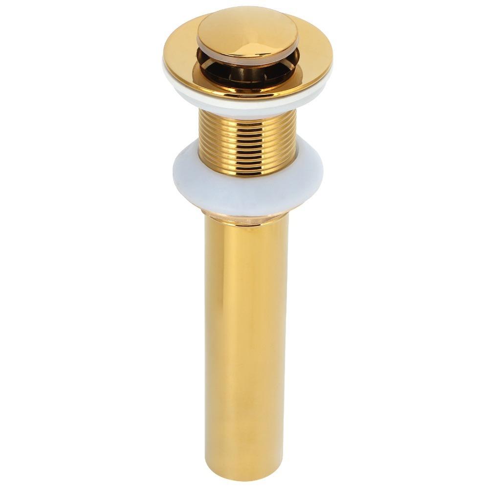 Push Bounce Basin Drain Stopper Gold Drain Stopper Anti Clog Sink Drain  Home Bathroom